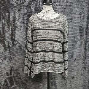 Eileen Fisher Organic Linen Striped Sweater Women Petite S Coastal Granny Luxury